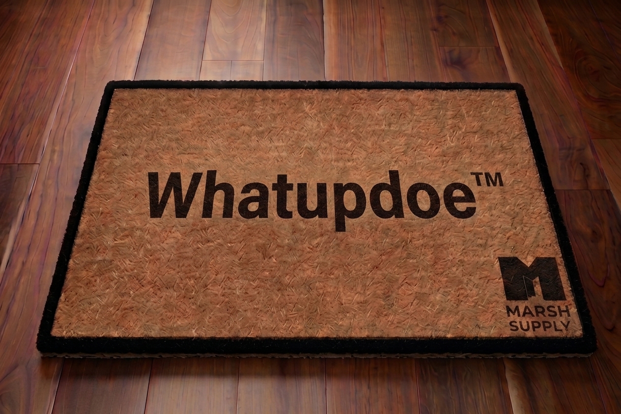 Upside Down Welcome · Reversible Coir Mat